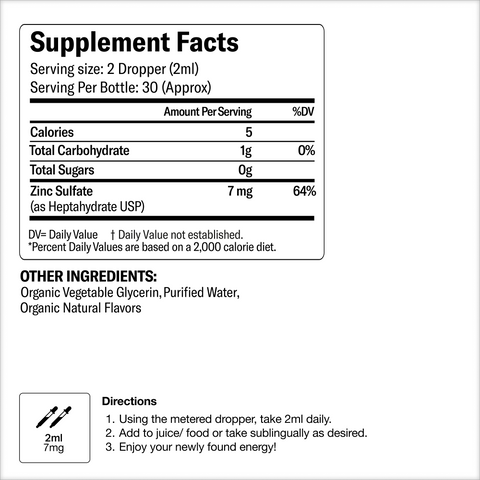 Organic Zinc Liquid Drops